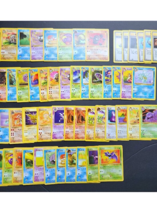 Pokemon Other - Pokemon Fossil Complete Non Holo Set 16-62 Rare Uncommon Common WOTC 56 Card Lot